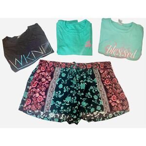 Bundle of 3 Adult Unisex T-shirts X large and 1 BeBop Shorts‎ size X-Large